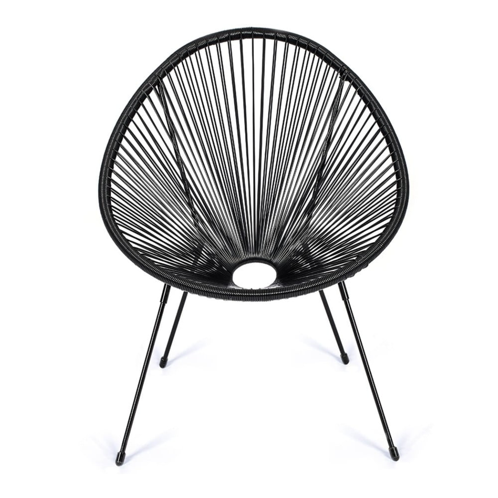 Čierne kovové/plastové záhradné kreslo Avocado Comfort – Bonami Selection