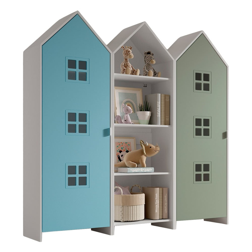 Otvorená detská šatníková skriňa 173x171