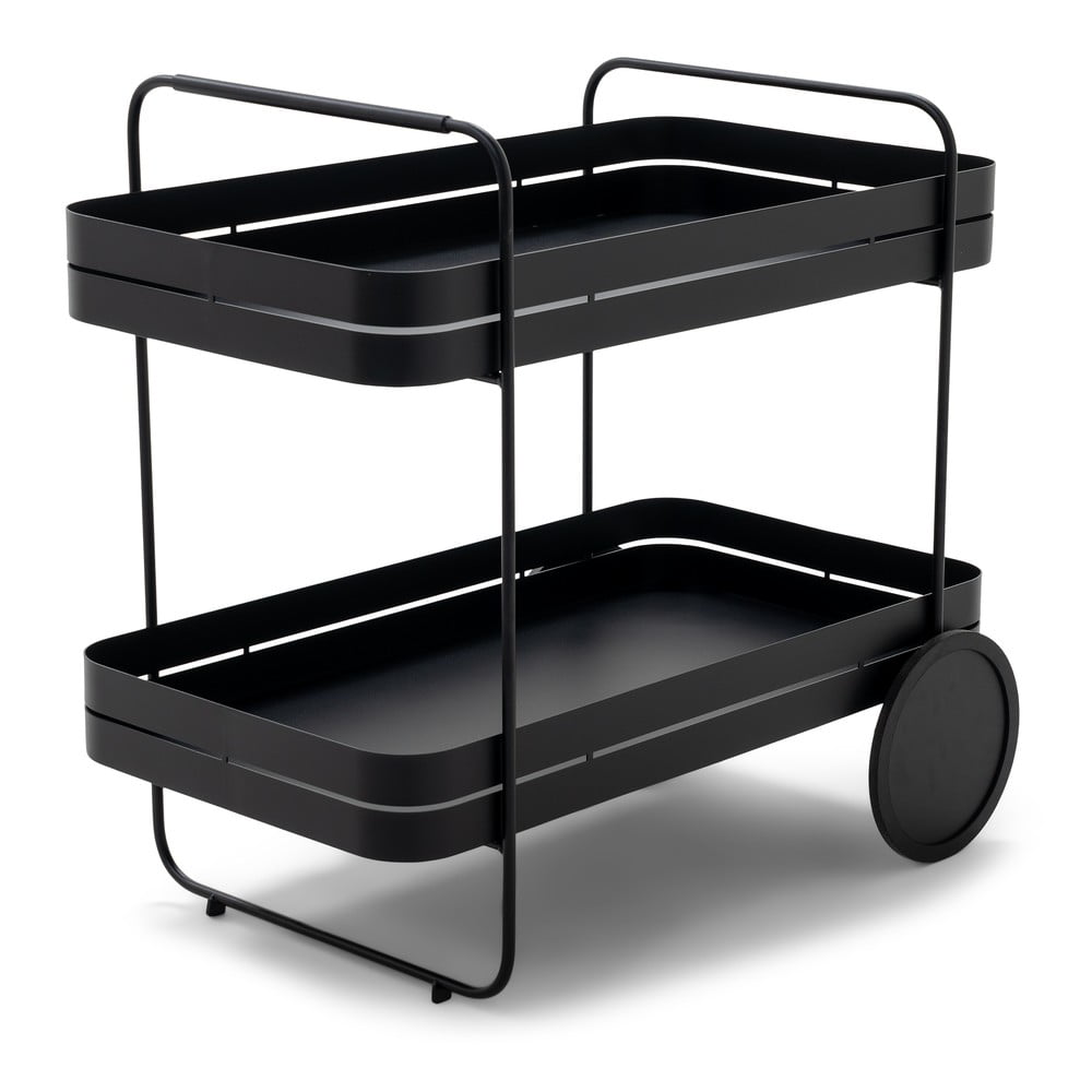 Kovový servírovací stolík na kolieskach 74x42 cm Gin & Trolley – Spinder Design