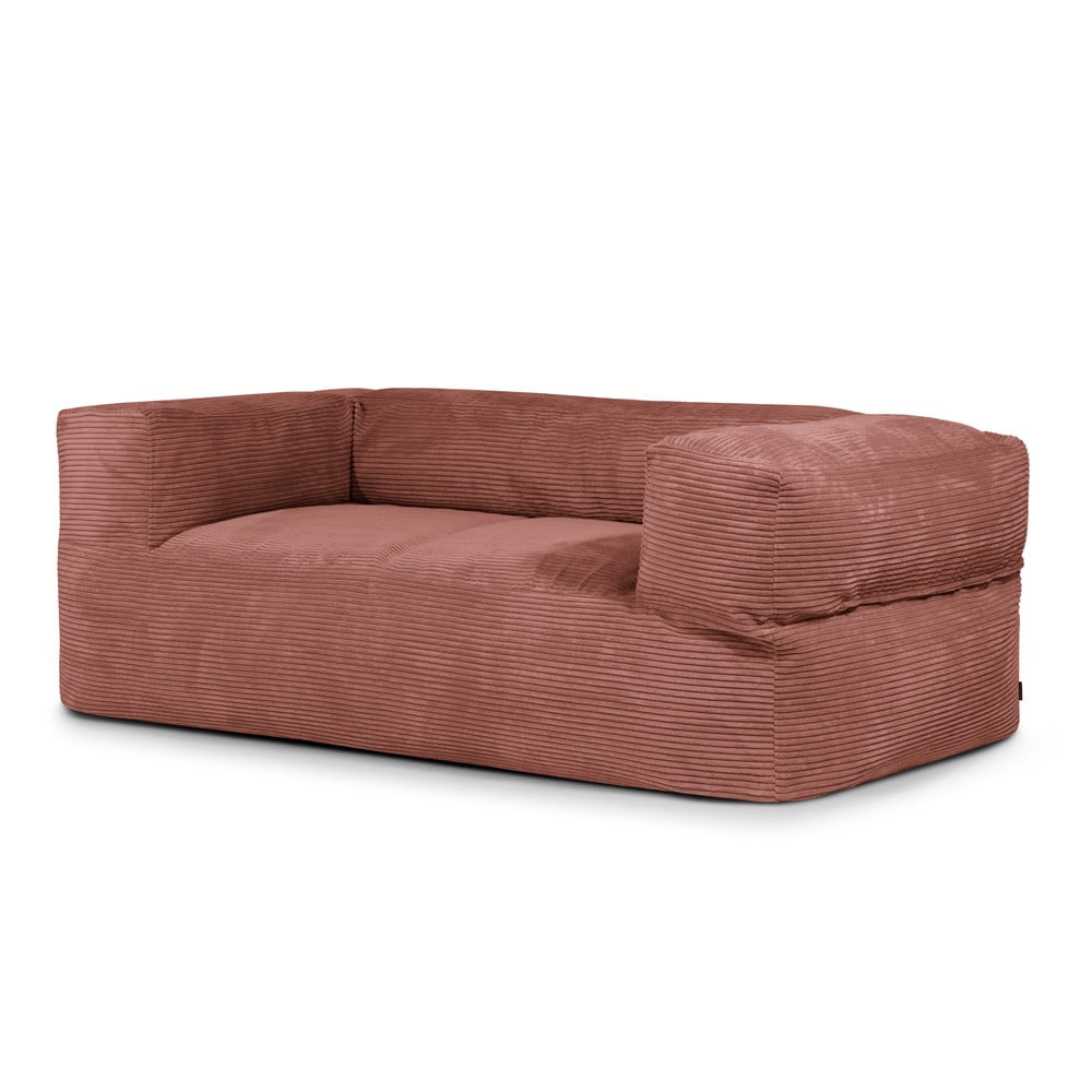 Menčestrový sedací vak v tehlovej farbe Sofa MooG – SLOWDOWN