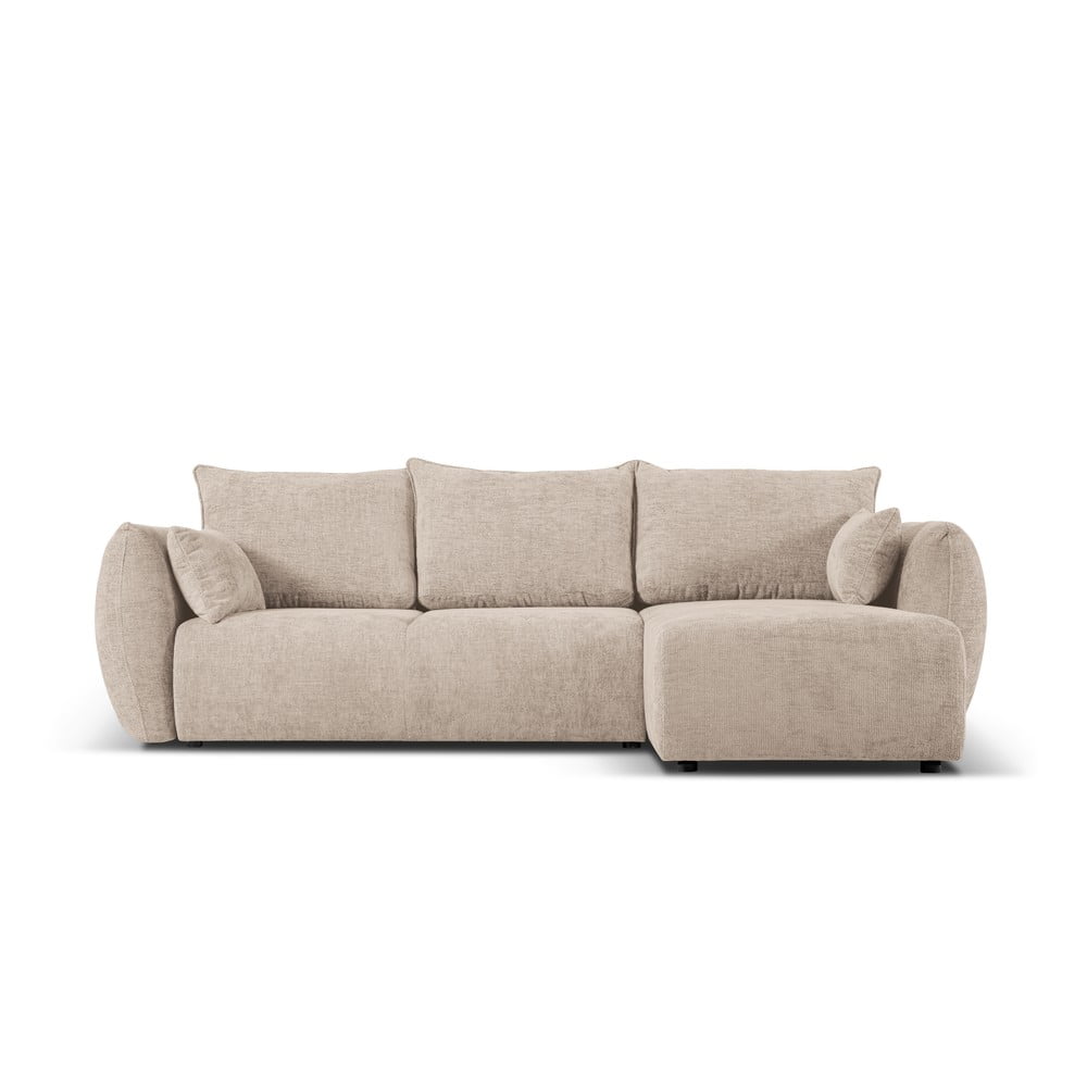 Béžová rohová pohovka (pravý roh) Matera – Cosmopolitan Design