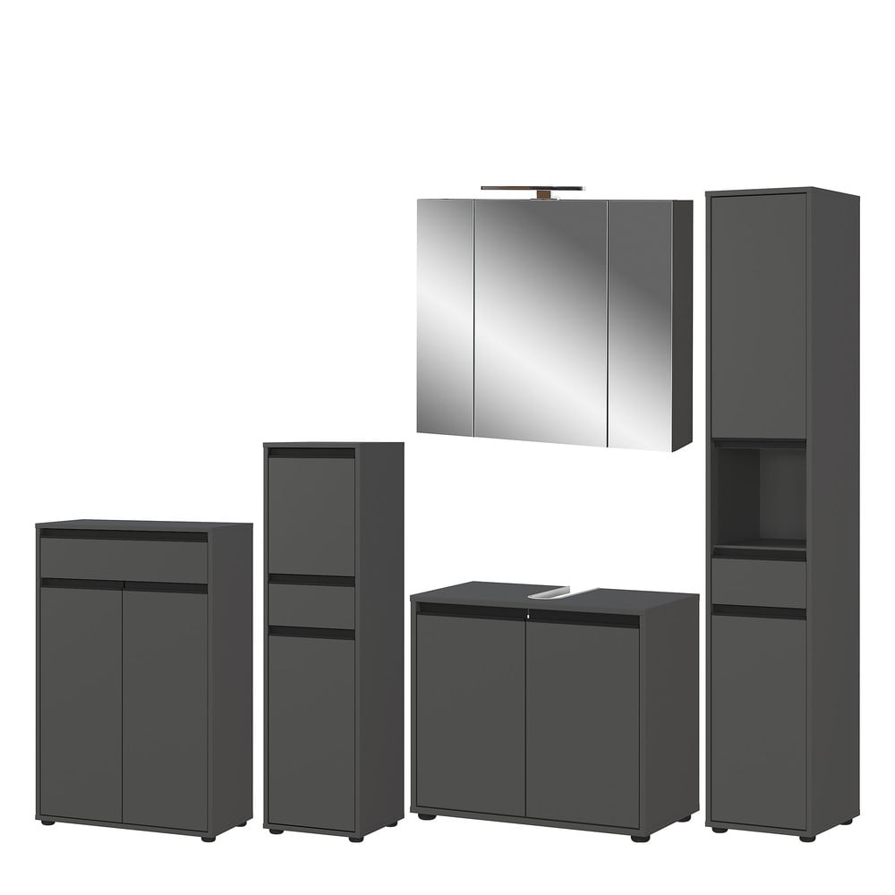 Antracitová kúpeľňová zostava Lemont – Germania