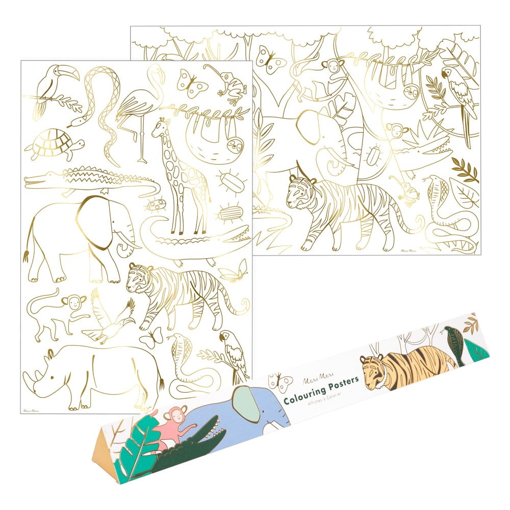 Omaľovánky Jungle – Meri Meri