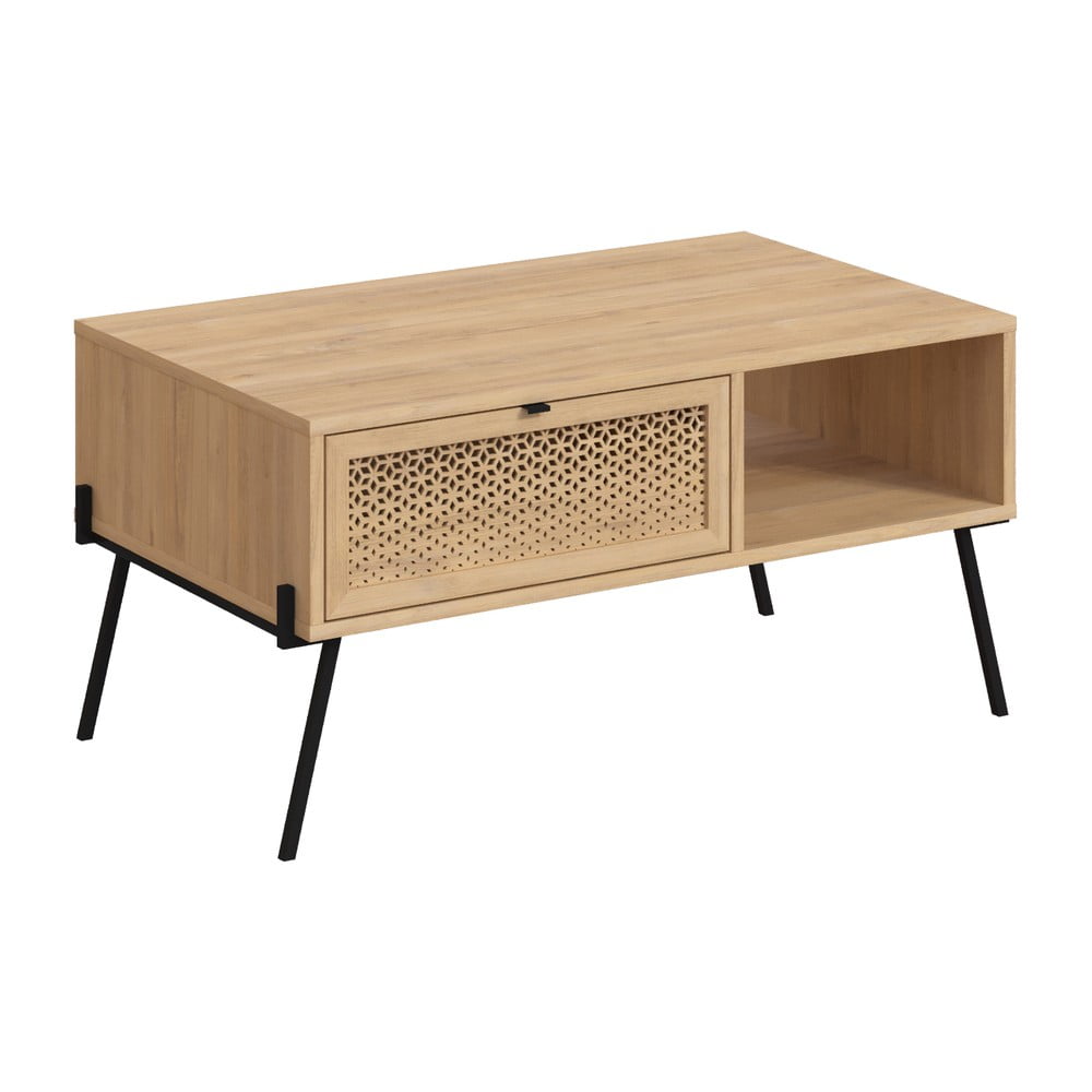 Konferenčný stolík v dekore duba v prírodnej farbe 60x100 cm Ecrin – Marckeric