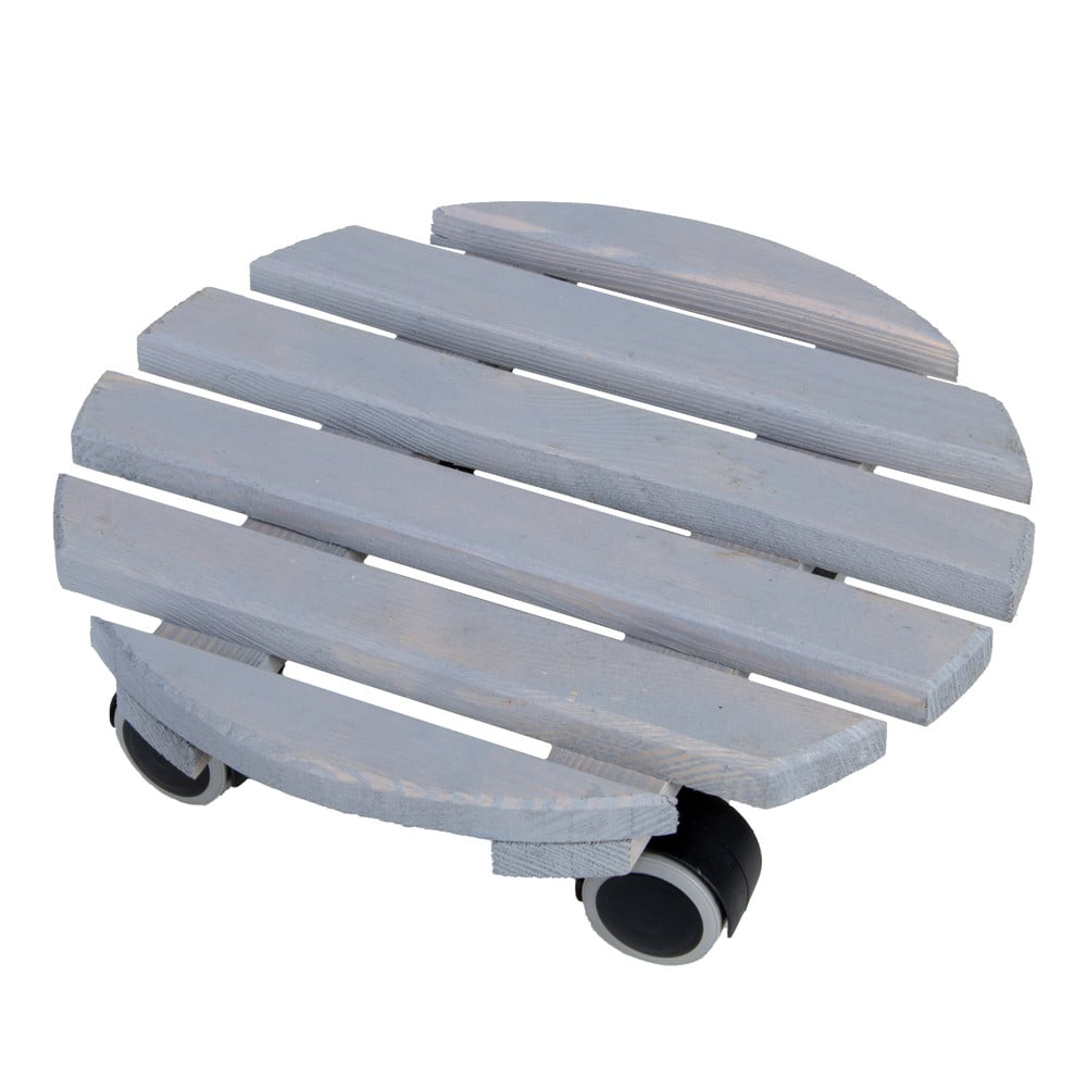 Drevený pojazdný podstavec pod kvetináč ø 29 cm (výška  8 cm) Indoor – Esschert Design