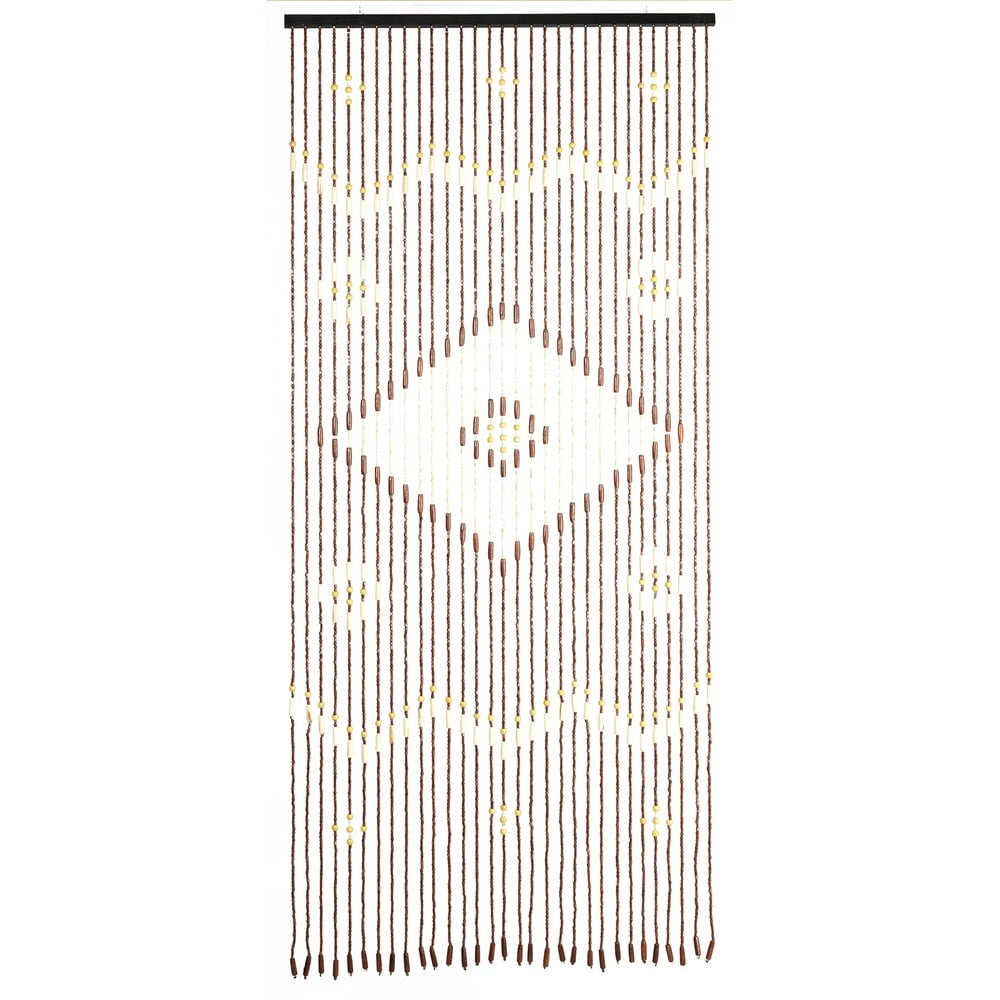 Bambusový záves do dverí v prírodnej farbe 90x200 cm Rhombus – Maximex