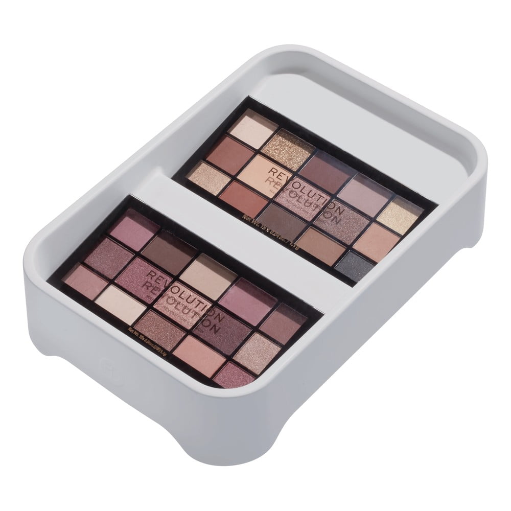 Sivý organizér na makeup iDesign Eco Bin