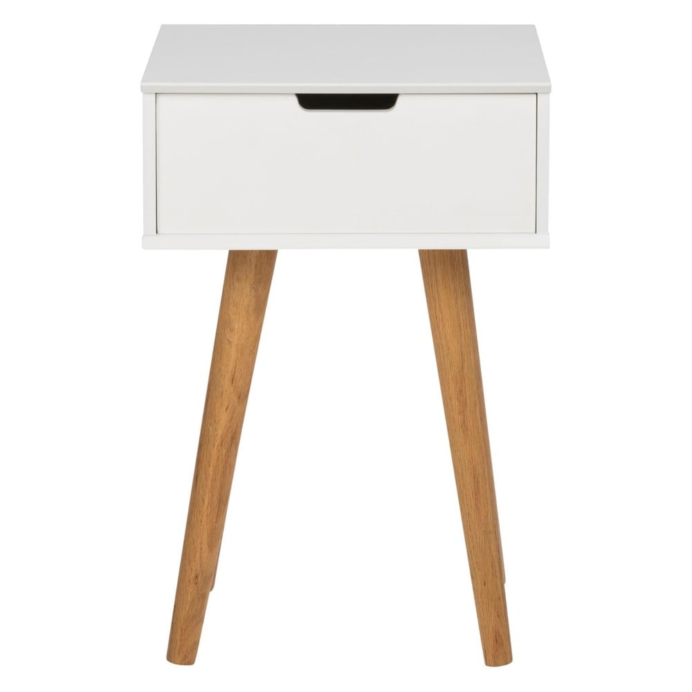 Biely nočný stolík Actona Mitra