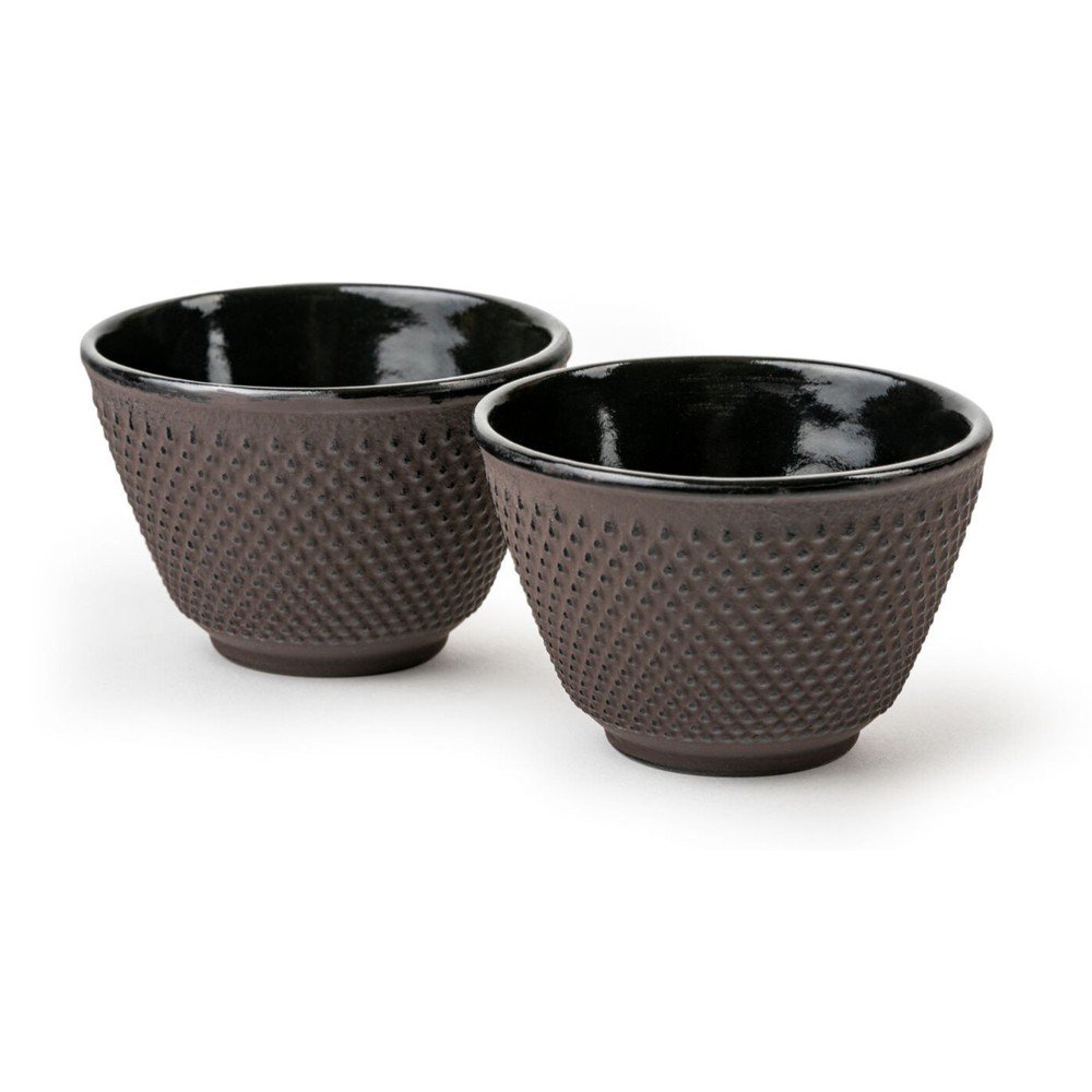 Vínovočervené šálky v súprave 2 ks z liatiny 100 ml Xilin – Bredemeijer