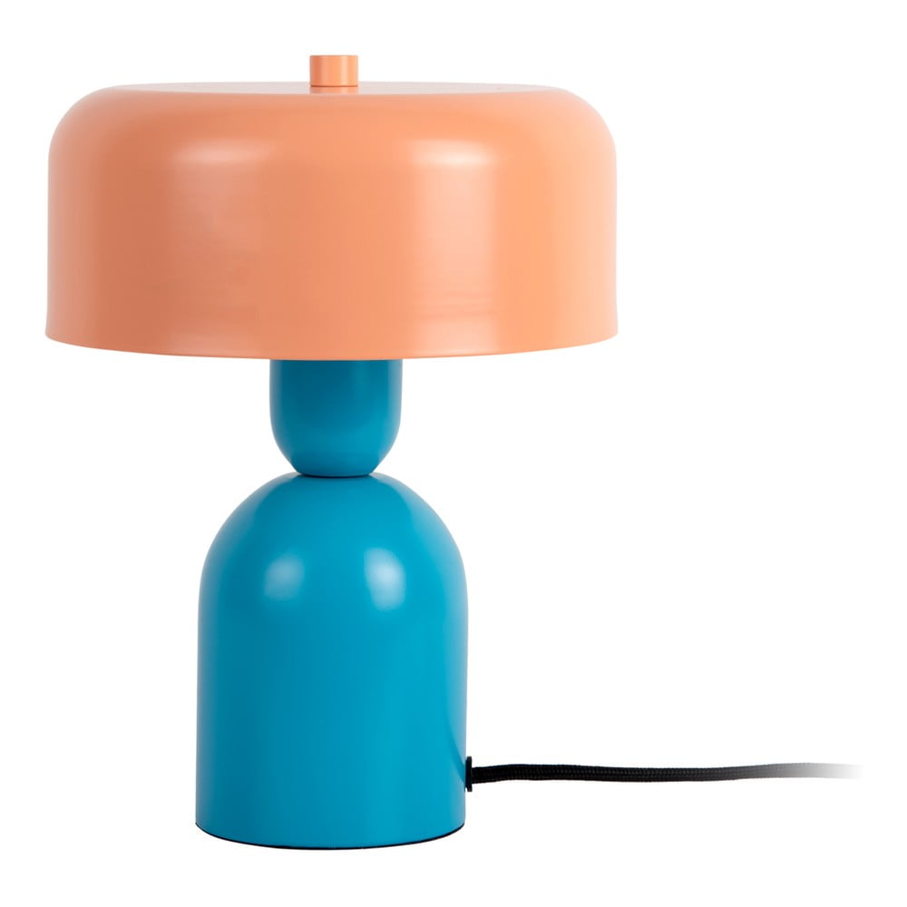 Modrá/oranžová stolová lampa (výška  24 cm) Double Funky – Leitmotiv