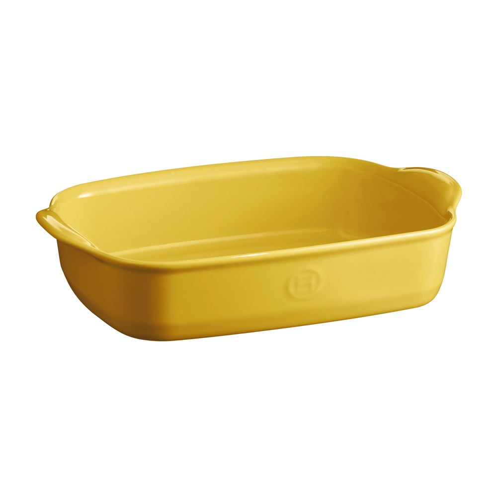 Žltá keramická obdĺžniková zapekacia misa Emile Henry Ultime