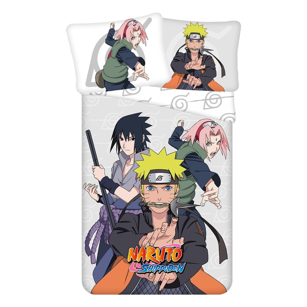 Bavlnené detské obliečky na jednolôžko 140x200 cm Naruto – Jerry Fabrics