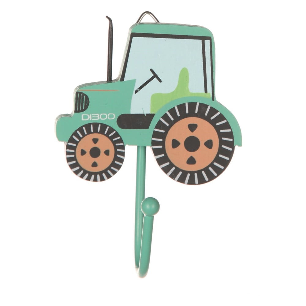 Zelený nástenný háčik Tractor – Sass & Belle