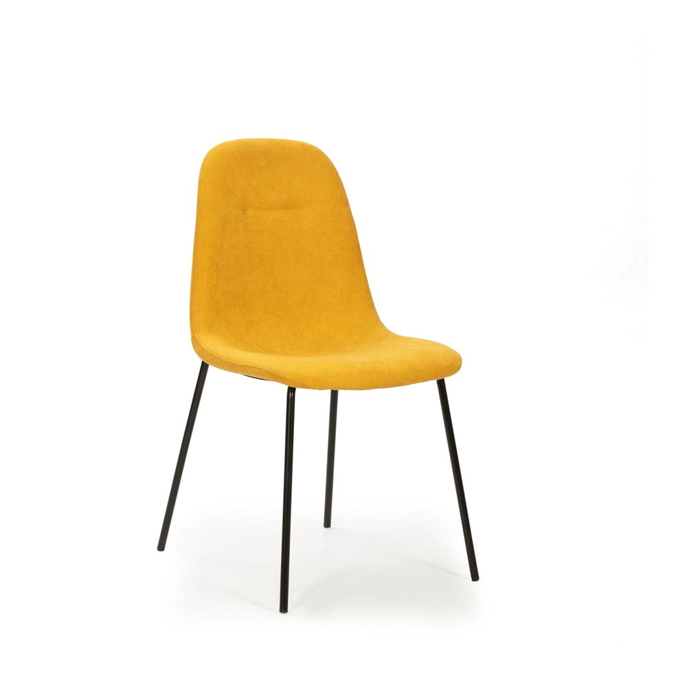 Žlté jedálenské stoličky v súprave 4 ks Renne – Marckeric