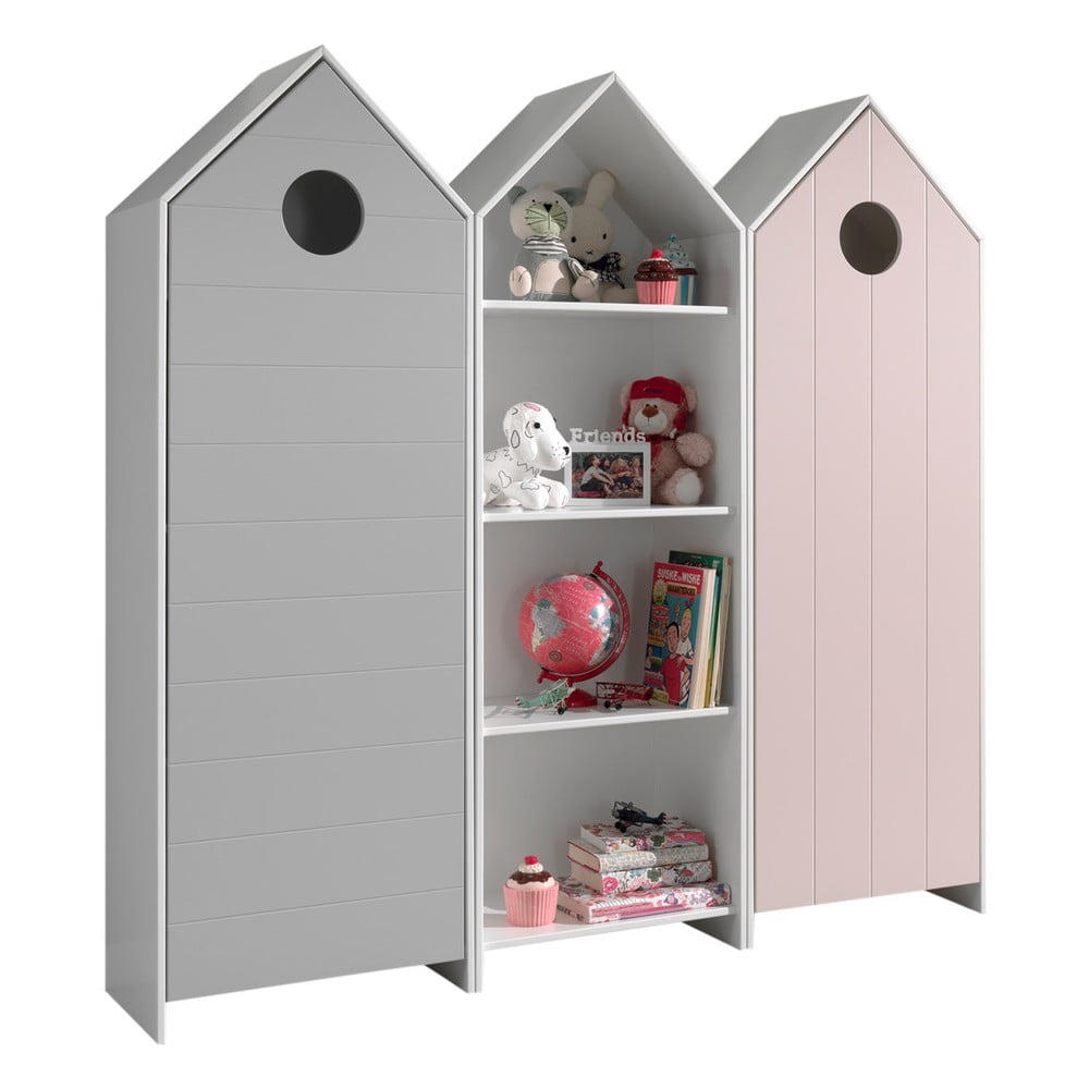 Otvorená detská šatníková skriňa 173x171