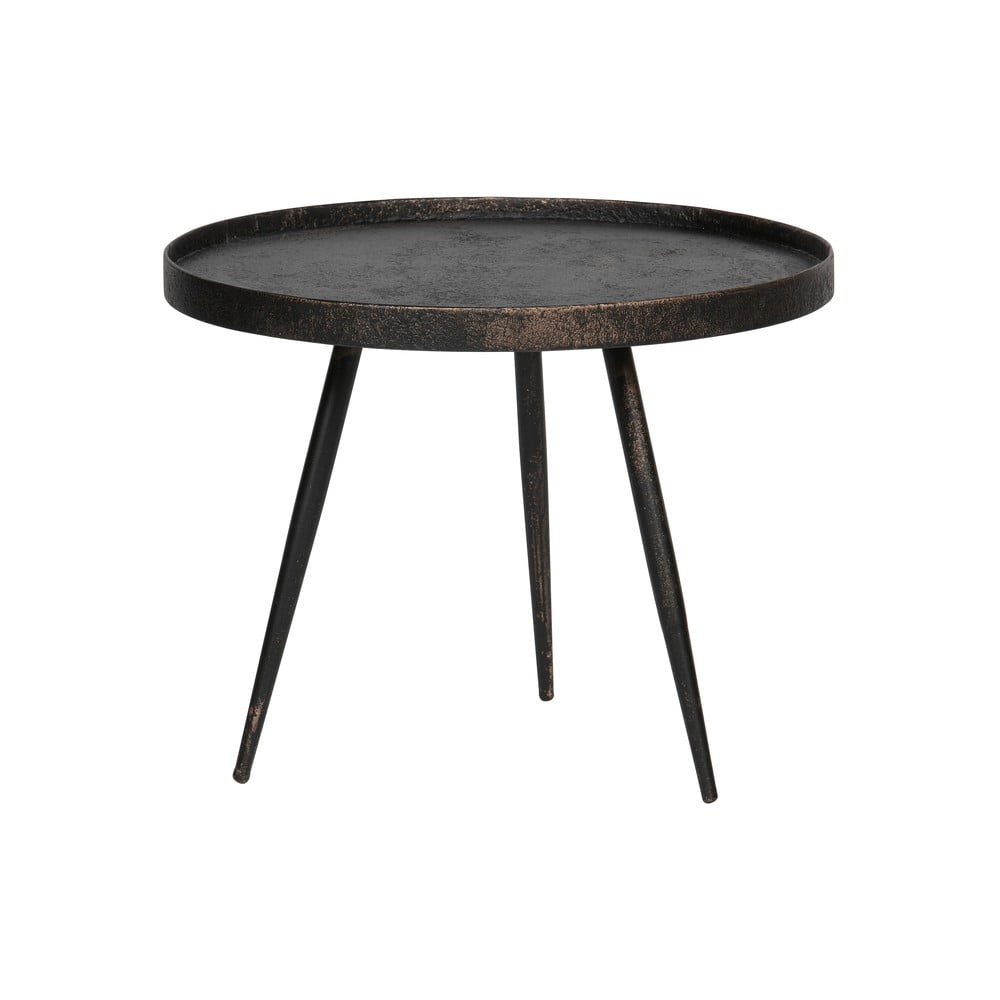 Čierny okrúhly konferenčný stolík ø 58 cm Bounds – WOOOD