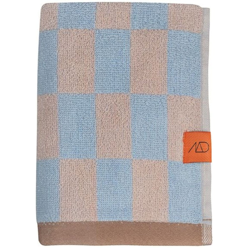 Modro-ružový uterák z bio bavlny 50x90 cm Retro - Mette Ditmer Denmark