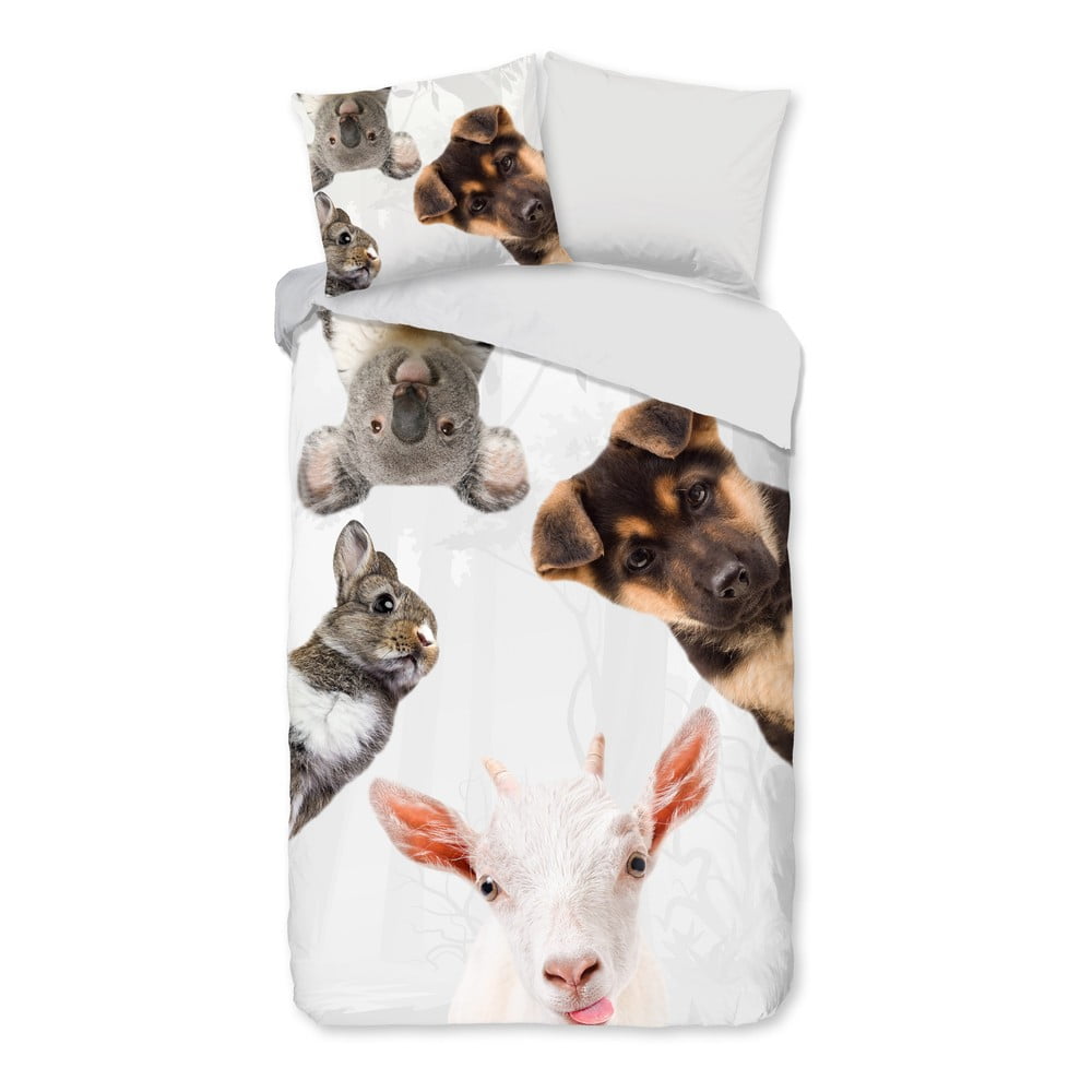 Bavlnené detské obliečky na jednolôžko/predĺžené 140x220 cm Semmie – Good Morning