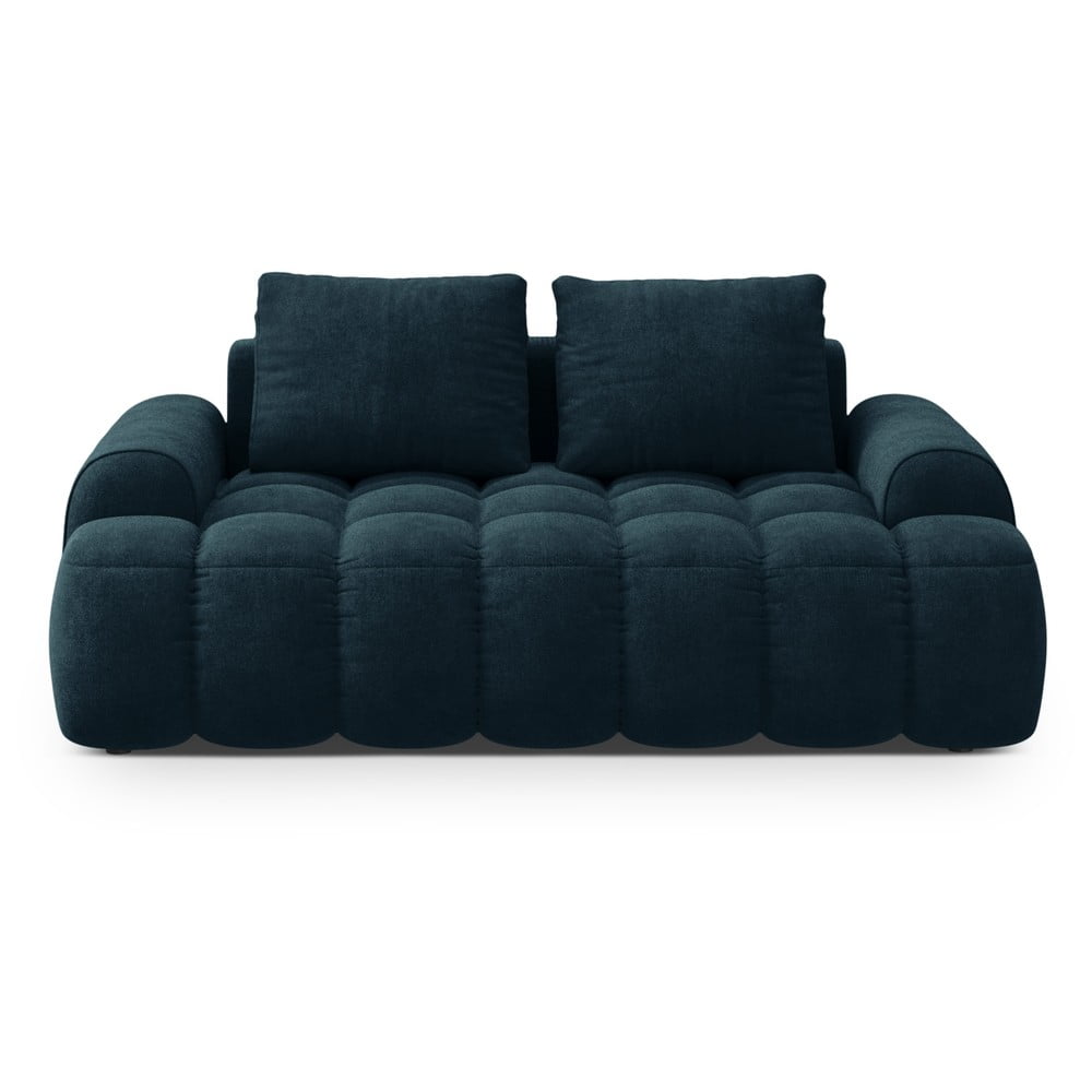 Zamatová pohovka v petrolejovej farbe 175 cm Linz – Cosmopolitan Design