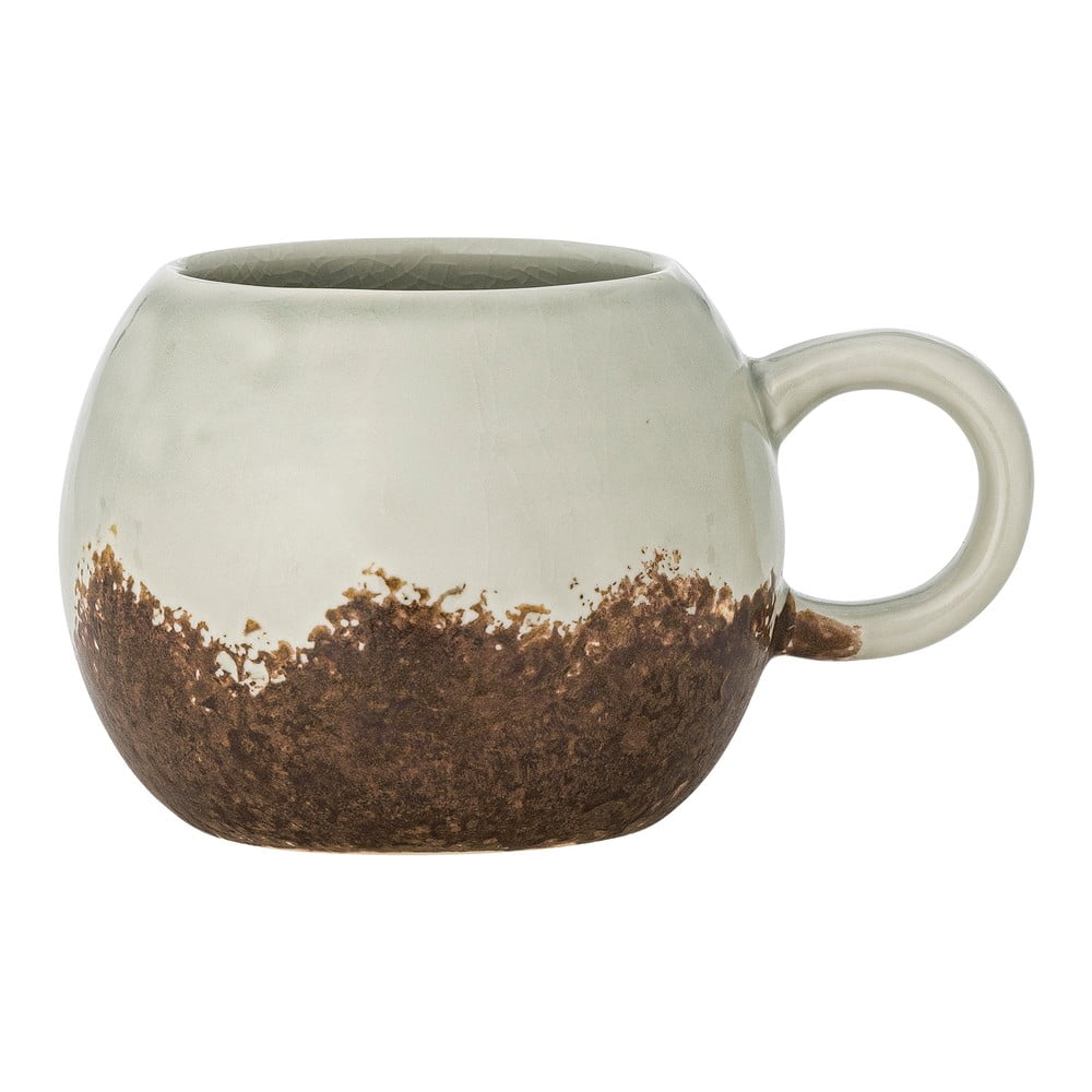 Hnedý/krémový hrnček z kameniny 410 ml Paula – Bloomingville