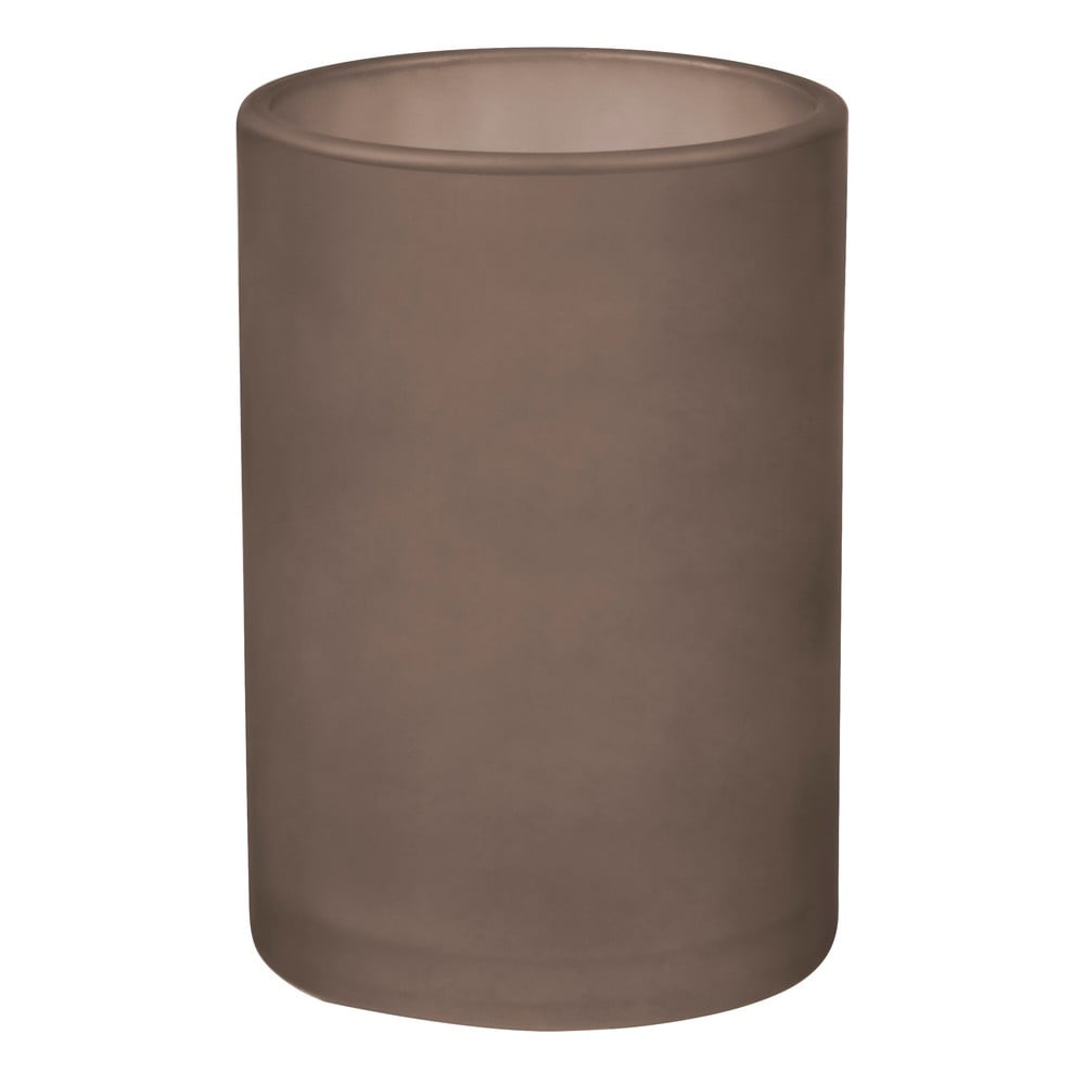 Hnedý sklenený téglik na zubné kefky Modest – Mette Ditmer Denmark