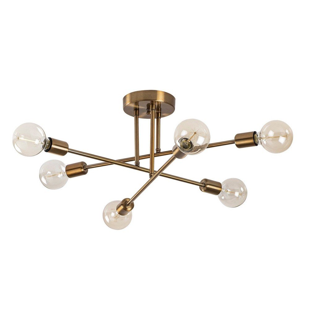 Stropné svietidlo v zlatej farbe 64x64 cm Flower – Opviq lights