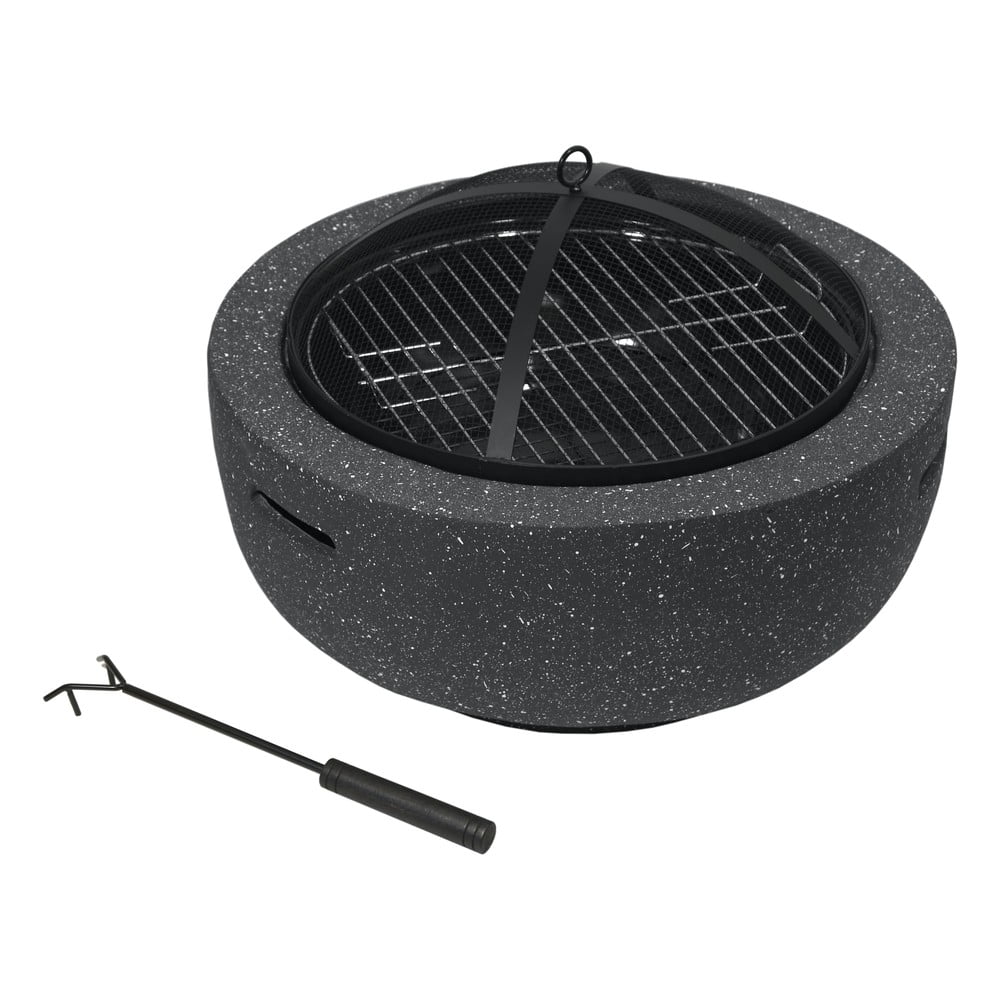 Čierne ohnisko z páleného kameňa Cattara La Palma