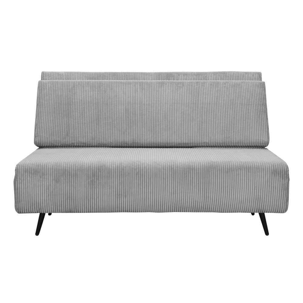 Svetlosivá menčestrová rozkladacia pohovka 140 cm Mallory – Støraa