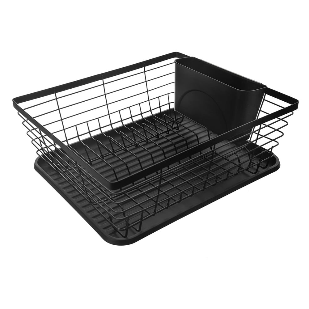 Čierny kovový odkvapkávač 36x30