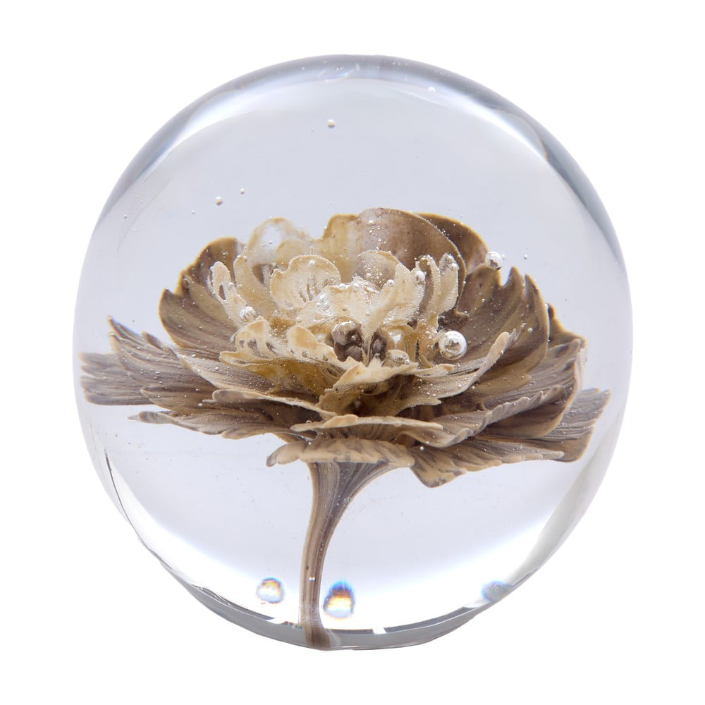 Sklenené tažidlo (výška 8 cm) Flower – Light & Living