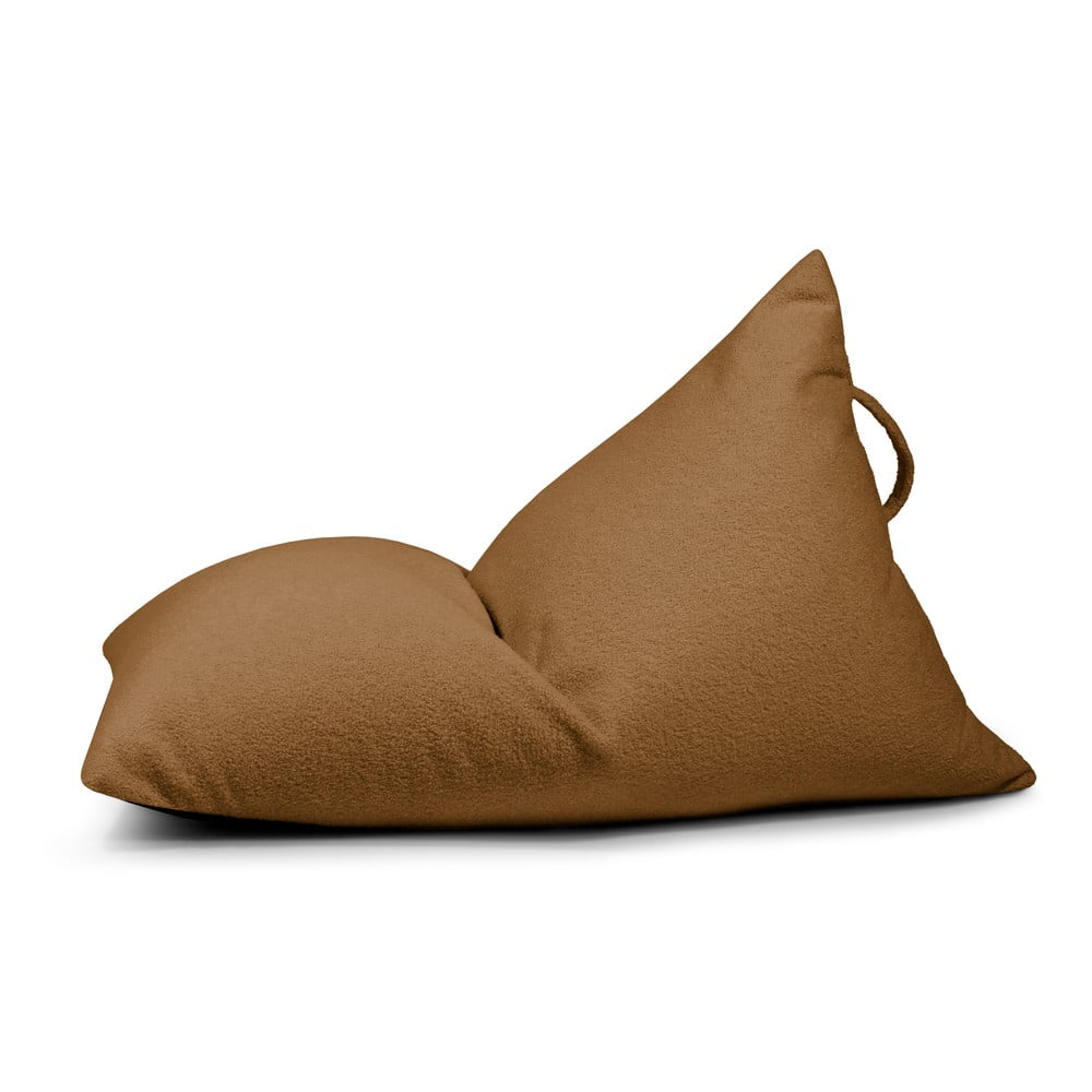 Hnedý detský sedací vak z textílie buklé Razzy – SLOWDOWN