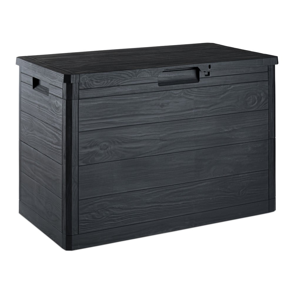 Antracitový záhradný úložný box Woodys – Toomax