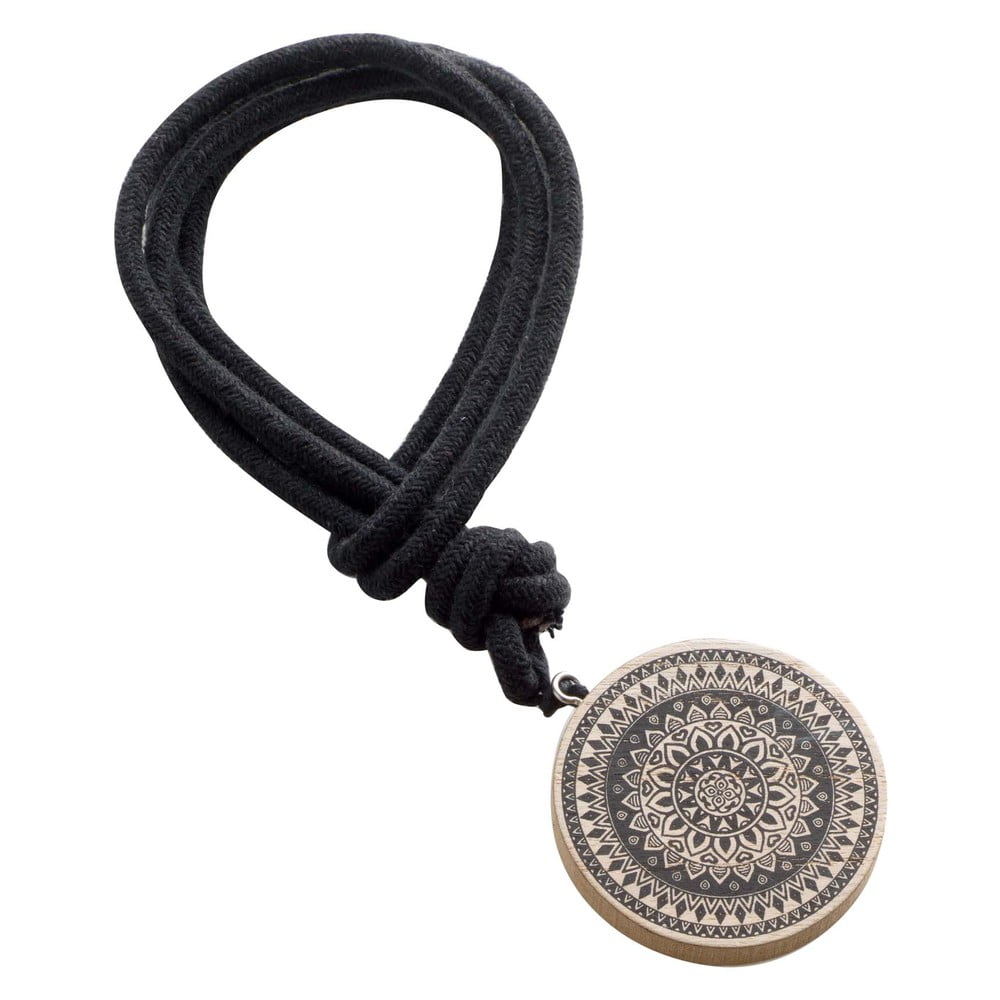 Spona na záclony z dreva a látky Hypnotica – douceur d'intérieur