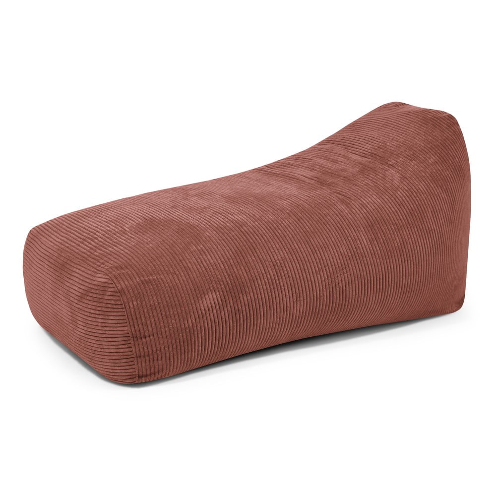 Menčestrový sedací vak v tehlovej farbe Snug Long 140 – SLOWDOWN