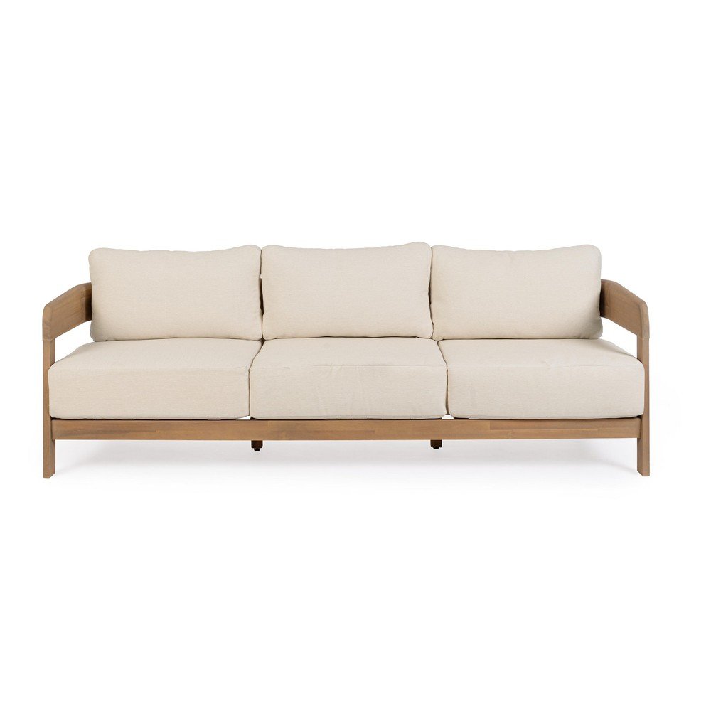 Záhradná pohovka z masívu akácie v prírodnej farbe Pablo – Bizzotto