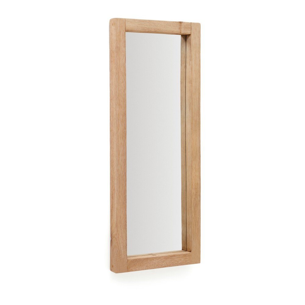 Nástenné zrkadlo s dreveným rámom 50x120 cm Maden – Kave Home