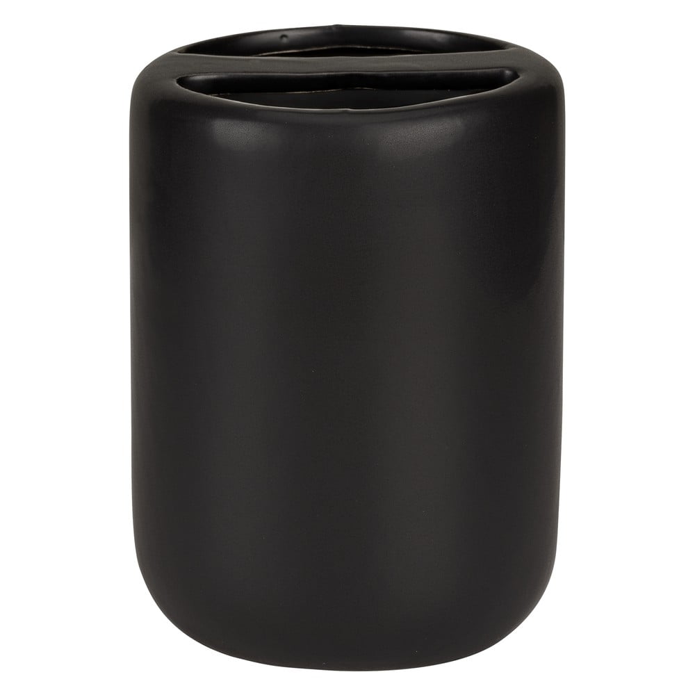 Matne čierny keramický téglik na zubné kefky Olinda – Allstar