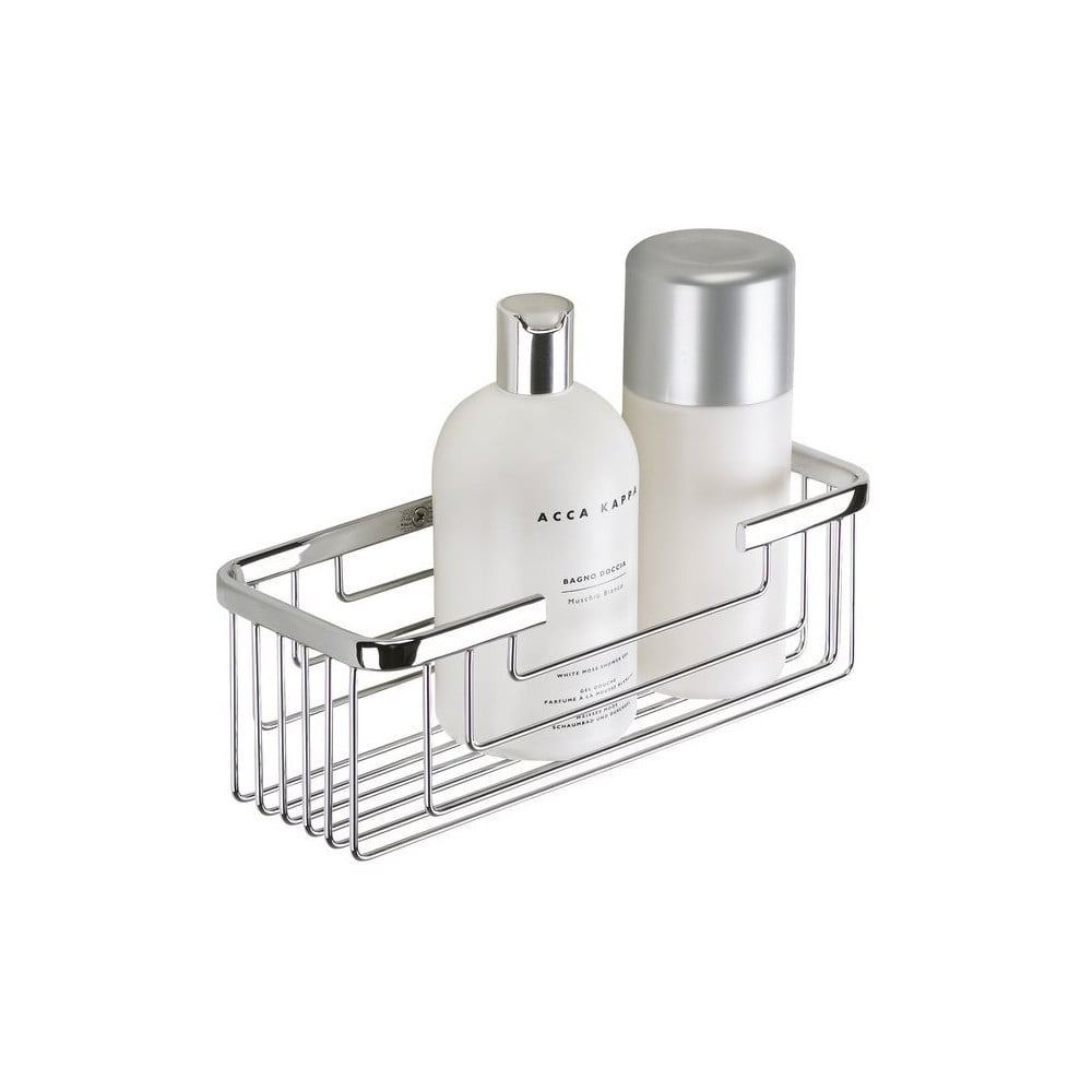 Nástenná kúpeľňová polička z nehrdzavejúcej ocele v striebornej farbe Gedy Smart – Sapho