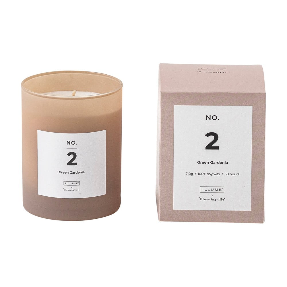 Vonná sviečka doba horenia 50 h No. 2 Green Gardenia – ILLUME x Bloomingville