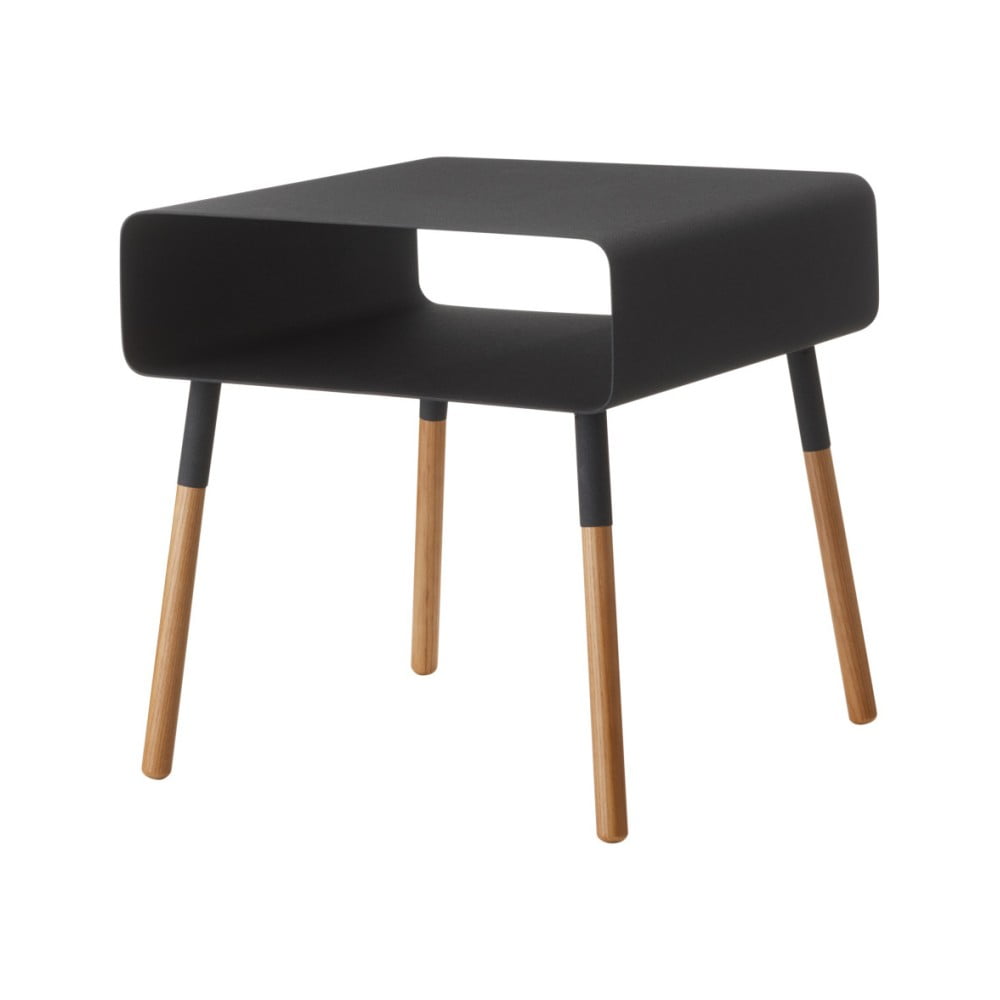 Čierny odkladací stolík YAMAZAKI Plain