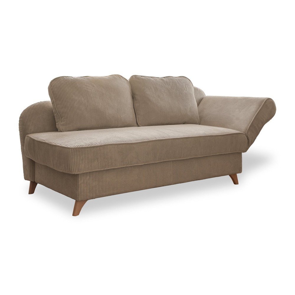 Taupe menčestrová leňoška (pravý roh) Chic Charlotte – Miuform