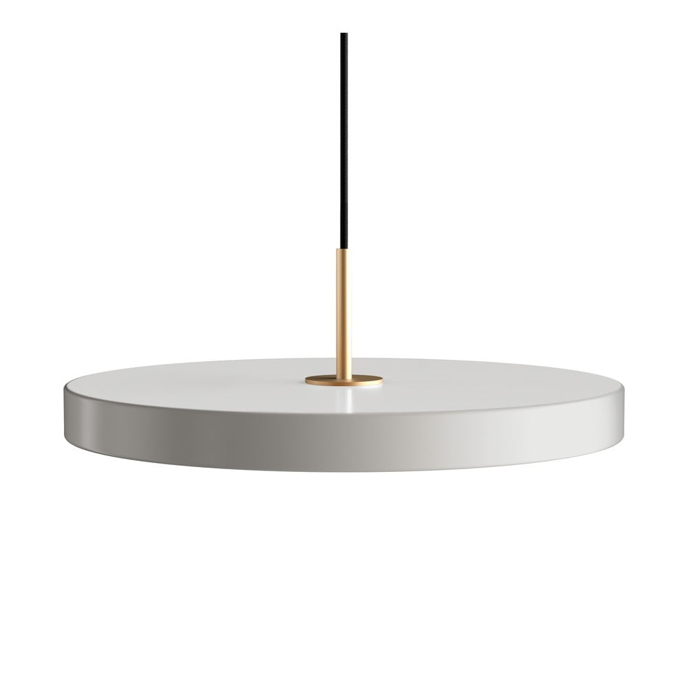 Svetlosivé LED závesné svietidlo s kovovým tienidlom ø 43 cm Asteria Medium – UMAGE