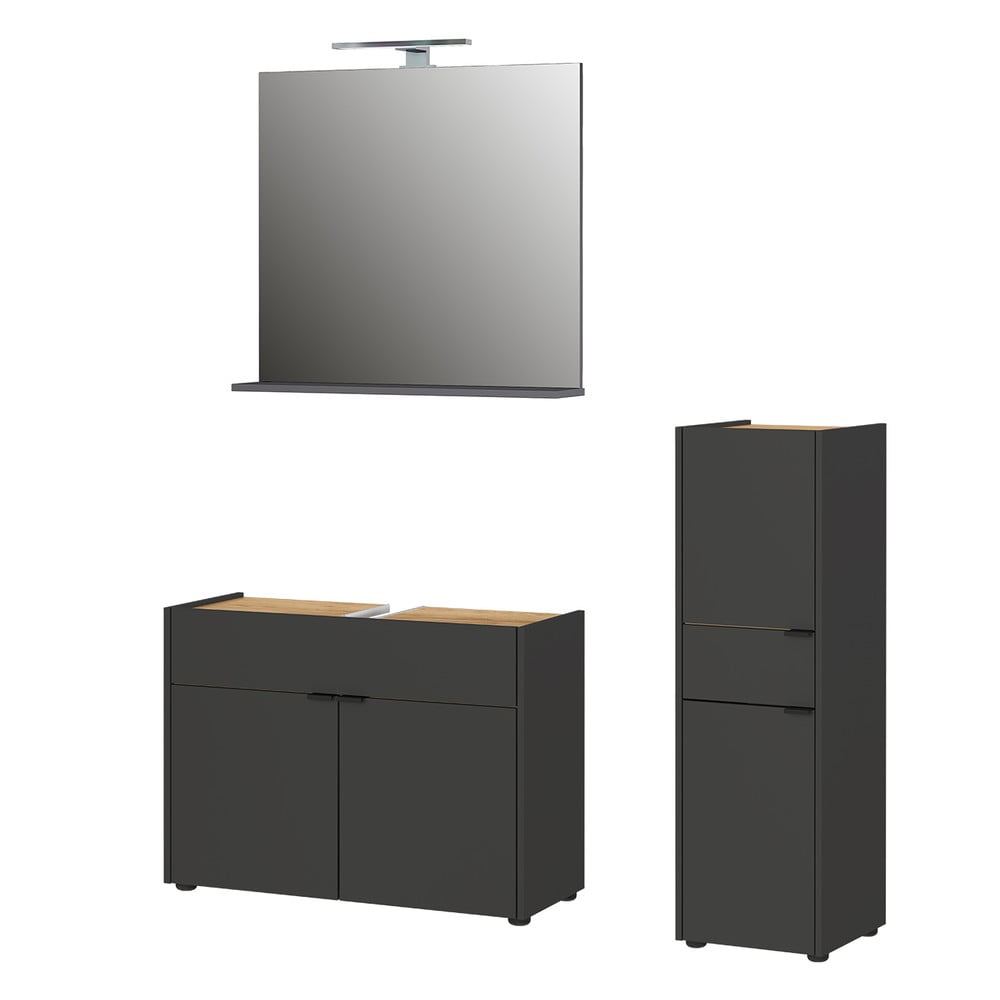 Antracitová kúpeľňová zostava Forano – Germania