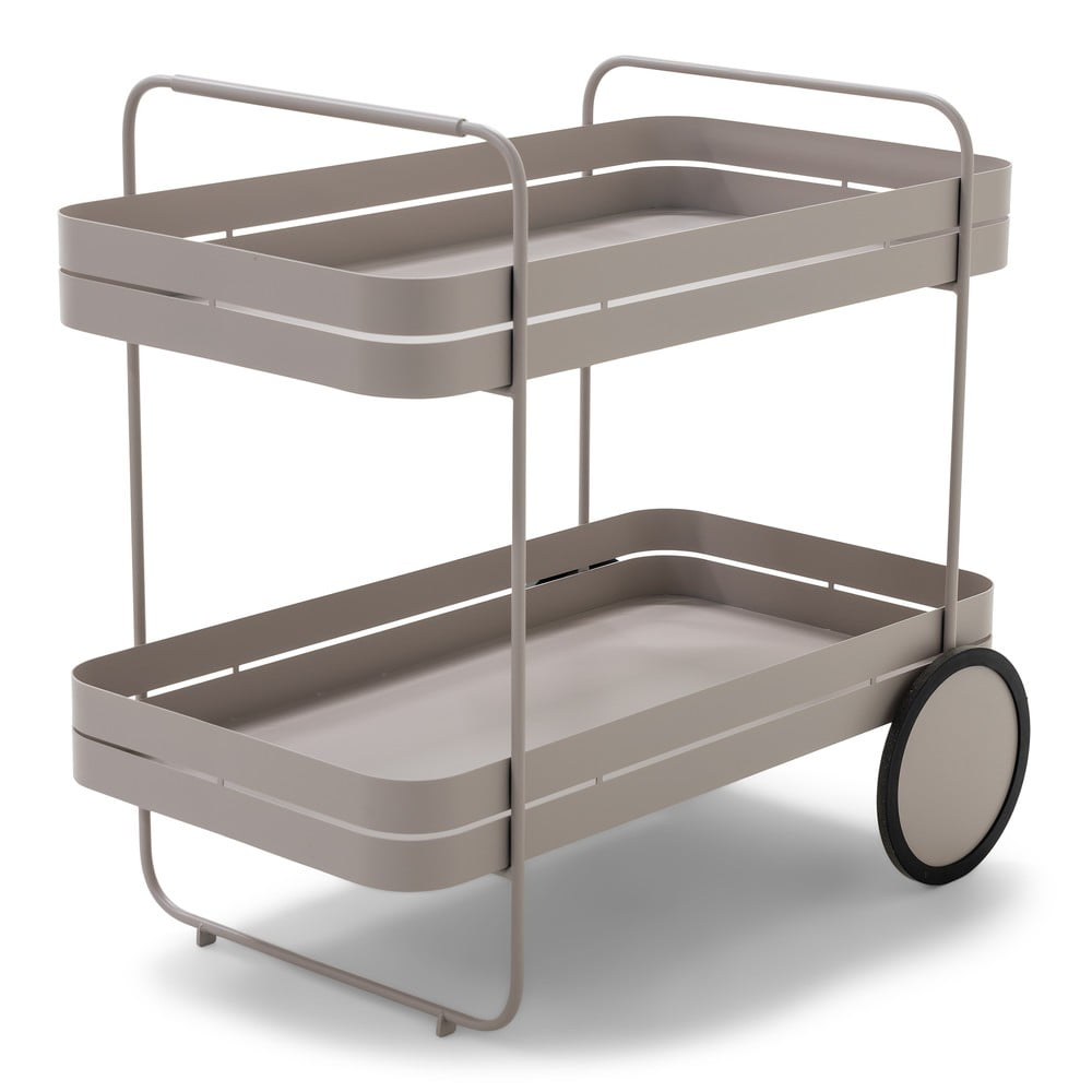 Kovový servírovací stolík na kolieskach 74x42 cm Gin & Trolley – Spinder Design