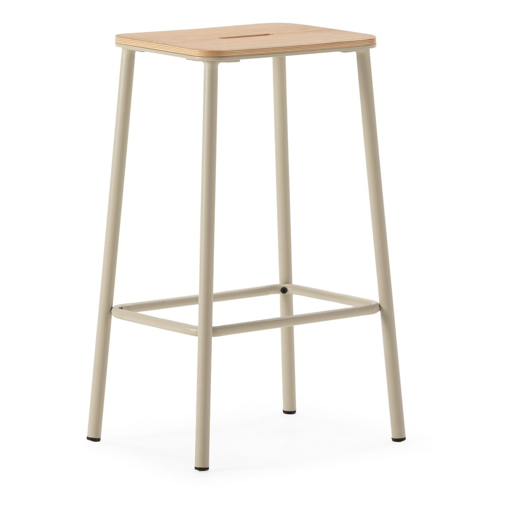 Krémovobiele barové stoličky v súprave 2 ks (výška sedadla 65 cm) Abba – Marckeric