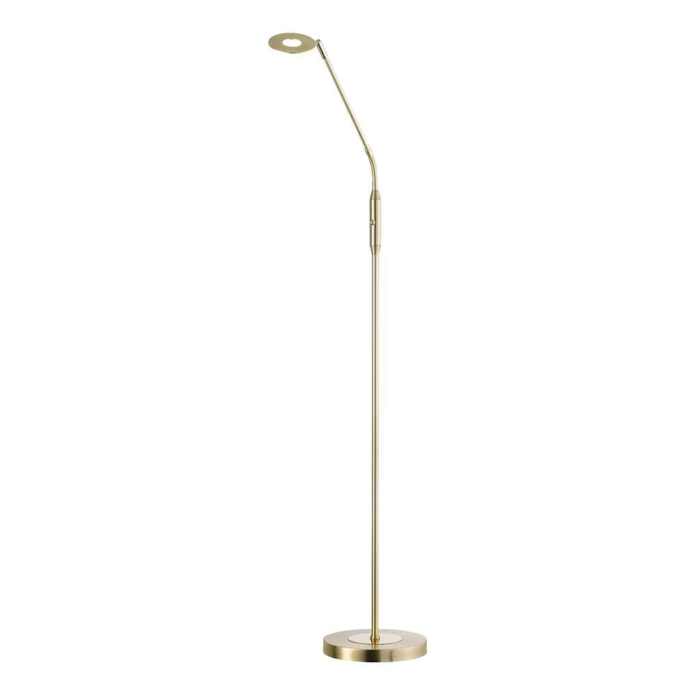 LED stmievateľná stojacia lampa v zlatej farbe (výška 150 cm) Dent – ​​Fischer & Honsel