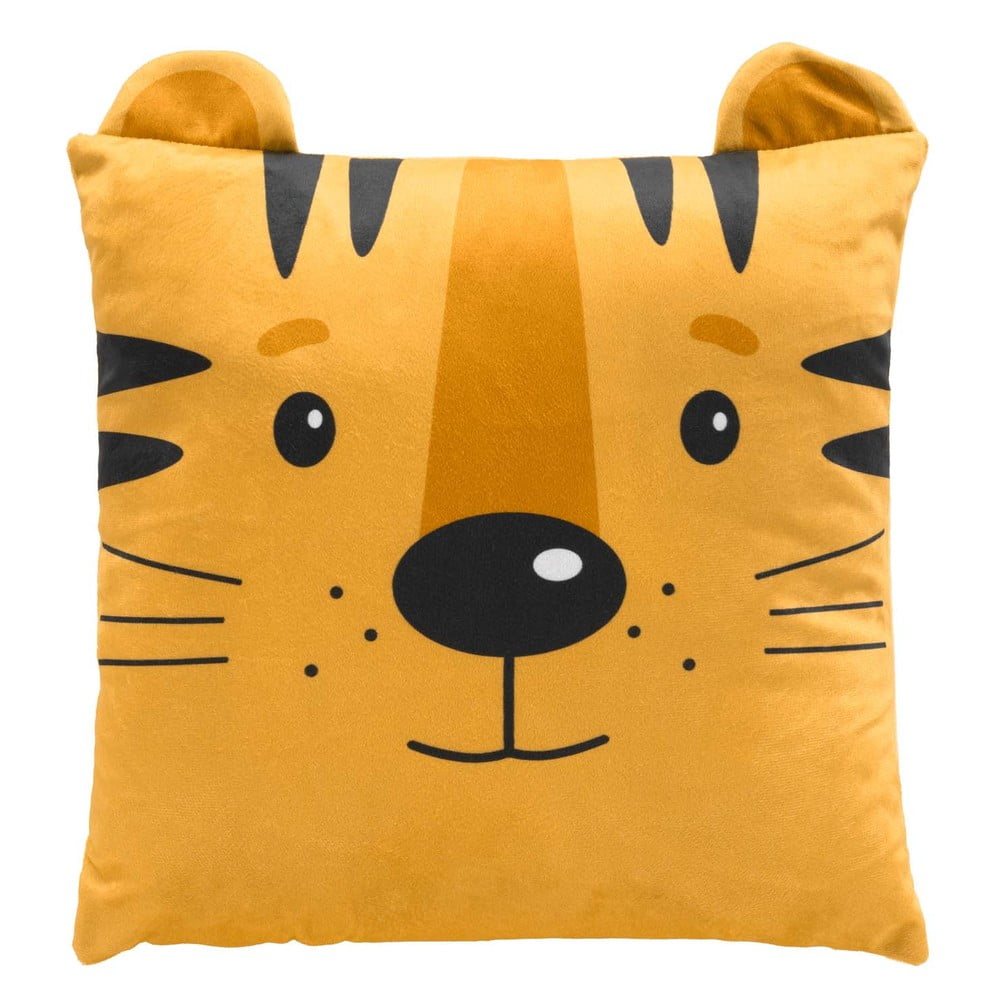 Zamatový detský vankúšik 40x40 cm Tigry – douceur d'intérieur