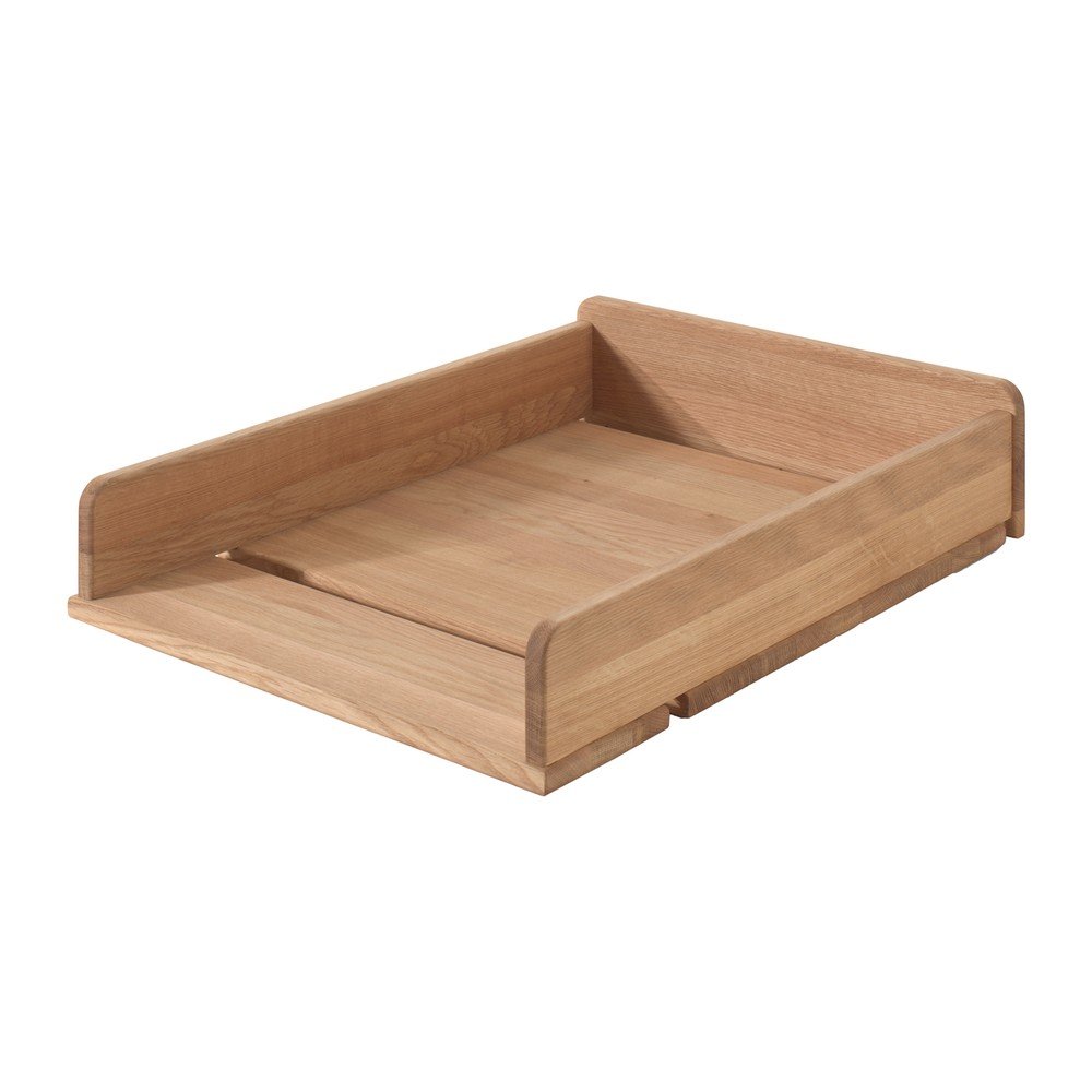 Prebaľovací pult z dubového dreva v prírodnej farbe Forrest – Vipack