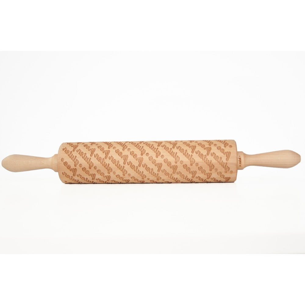 Drevený embosovaný valček na cesto Valek Gluten Free