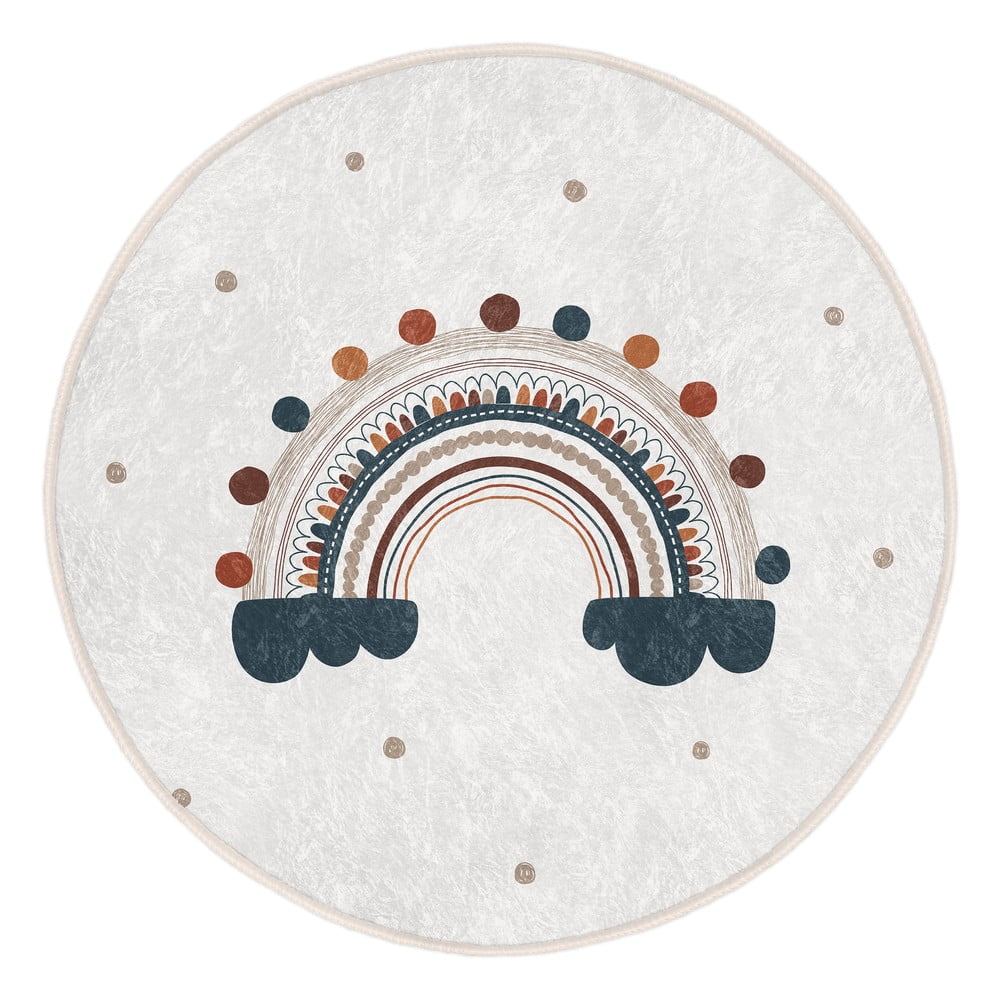 Krémovobiely detský koberec ø 100 cm Comfort – Mila Home